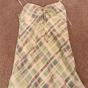 Forever 21 Yellow Plaid Dress